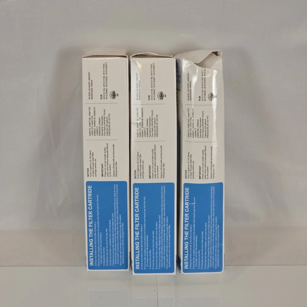 New 3 Pack Oh Fulls Refrigerator Water Filter 3 Compatible with Whirlpool...